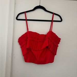 DO+BE Scarlet Pleated Camisole